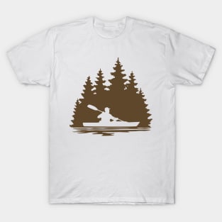 Lake Life Kayaker Silhouette T-Shirt